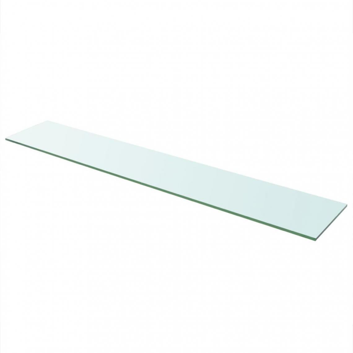 Chunhelife - Panneau pour étagère Verre transparent 110 x 20 cm - Etagères