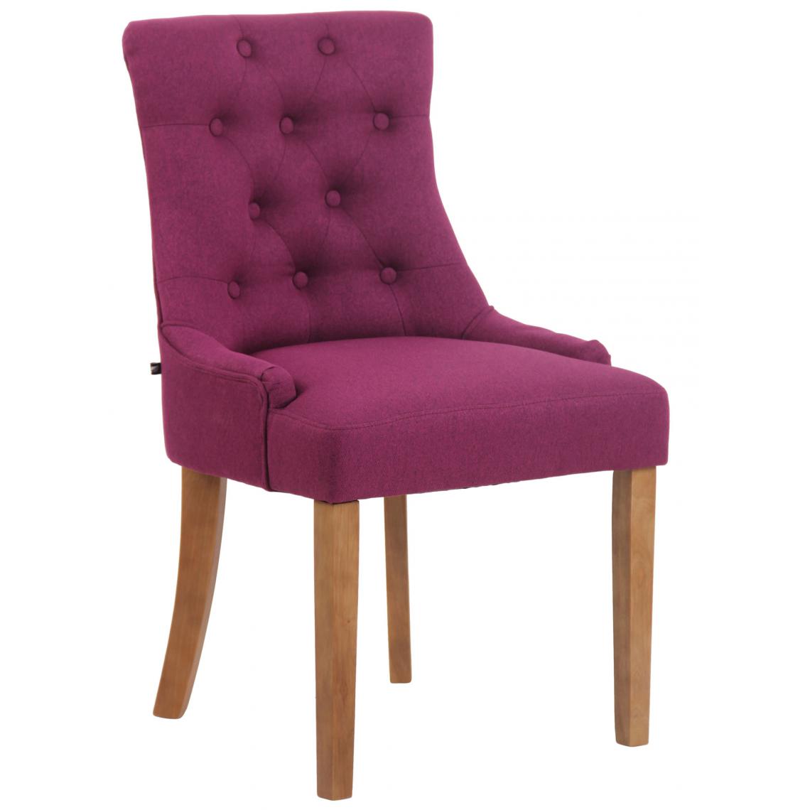 Icaverne - Distingué Chaise de salle à manger tissu ligne Avarua antique-light couleur violet - Chaises