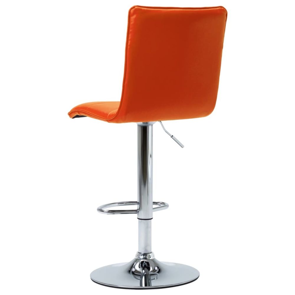 marque generique - Icaverne - Tabourets de bar ensemble Chaise de bar Orange Similicuir - Tabourets