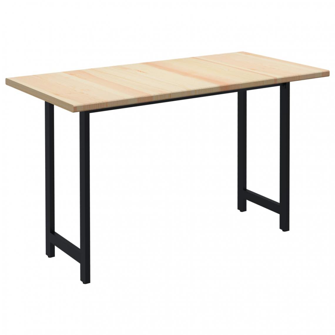 Chunhelife - Table de salle à manger 140x70x76 cm Bois de pin - Tables à manger