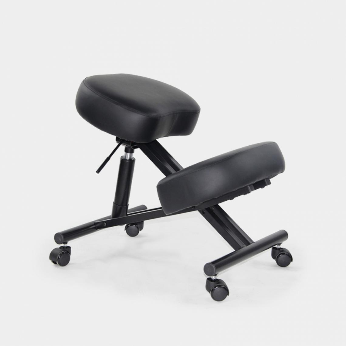 Bodyline - Healt And Massage - Chaise orthopédique et ergonomique suédoise en métal et simili cuir Balance Lux - Chaises