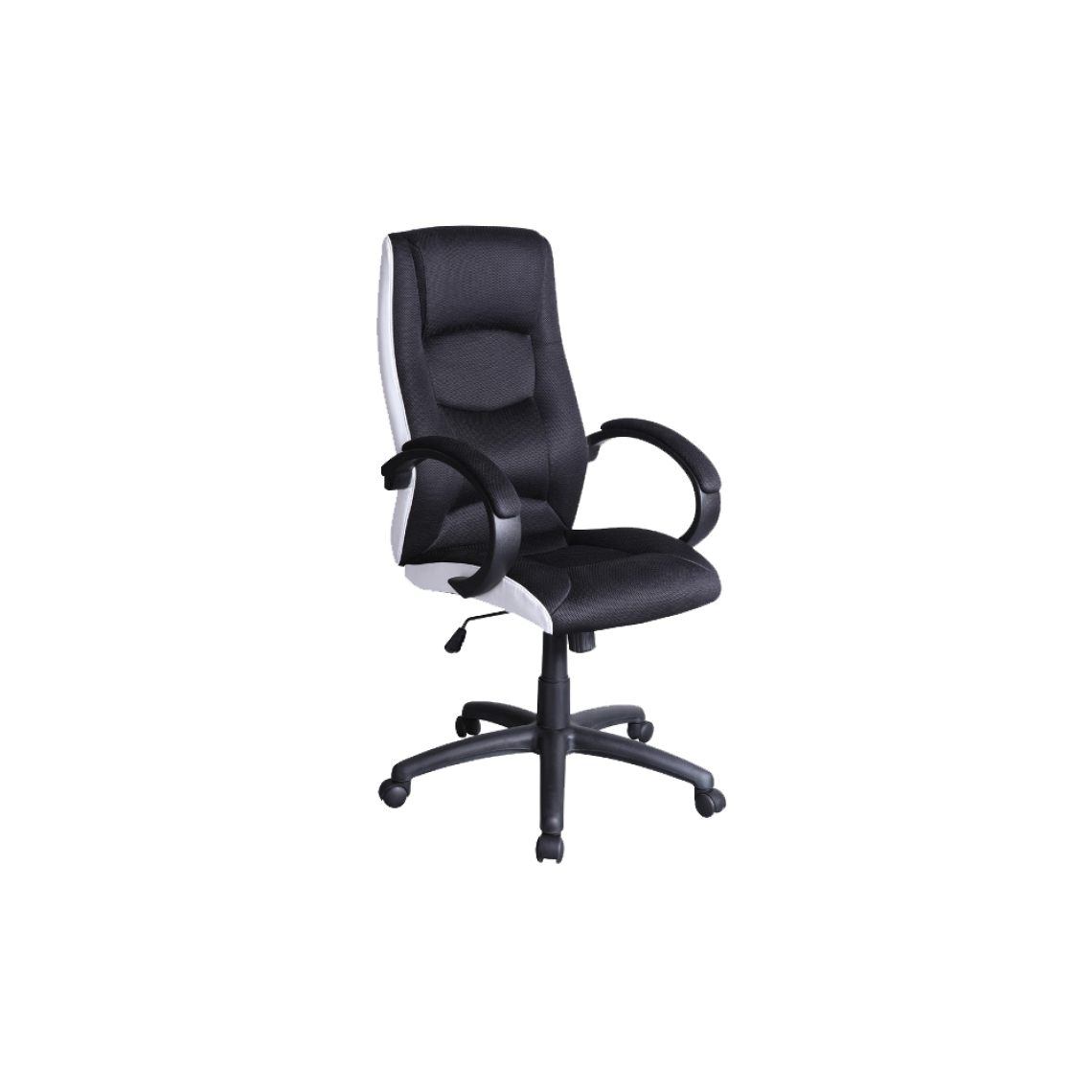 Ac-Deco - Chaise de bureau à roulettes - Q041 - 62 x 46 x 112 cm - Noir - Chaises