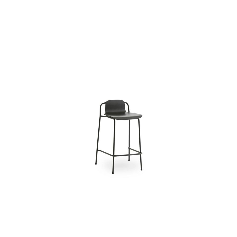 Normann Copenhagen - Chaise de Bar Studio - noir - H 65 cm - Tabourets