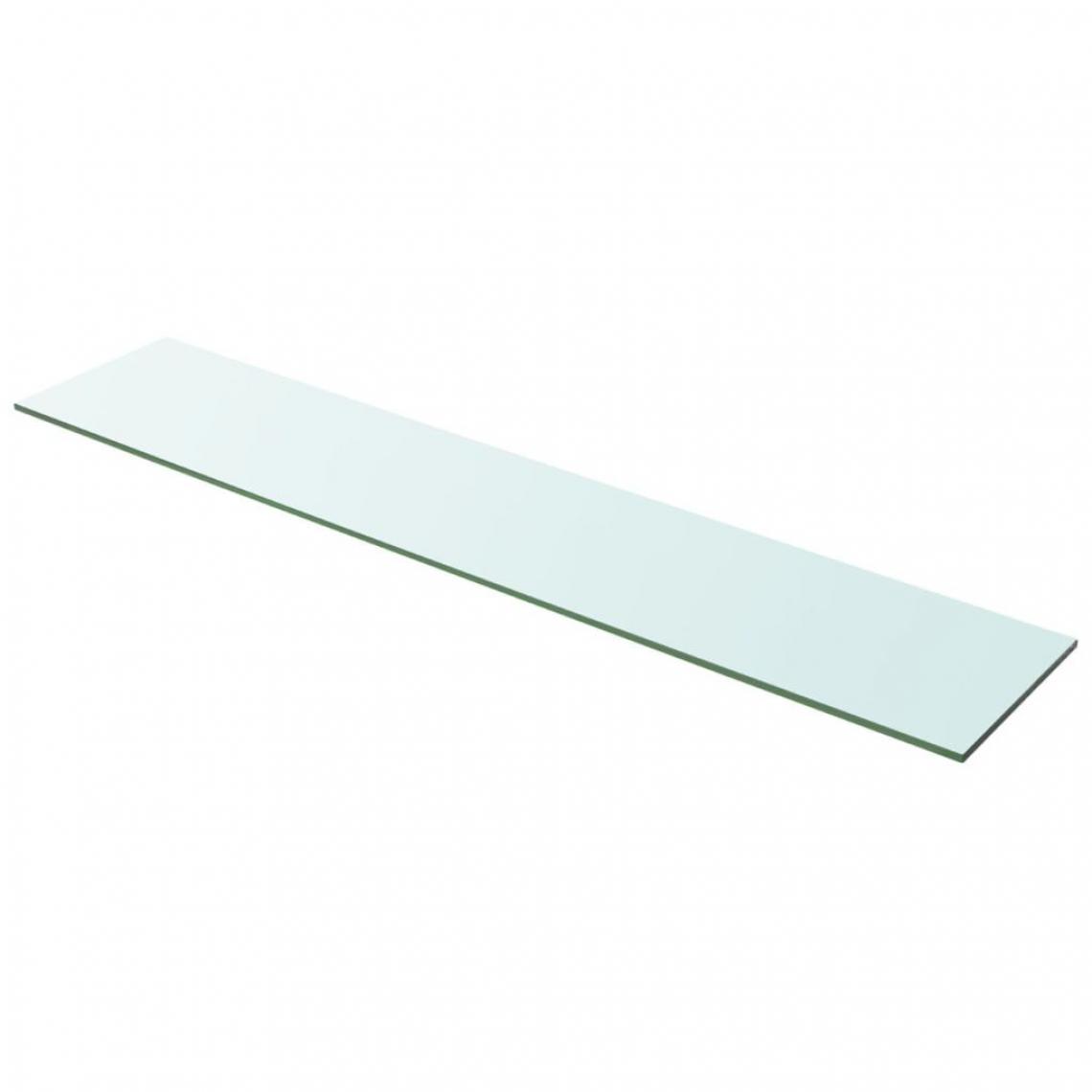 Chunhelife - Panneau pour étagère Verre transparent 100 x 20 cm - Etagères