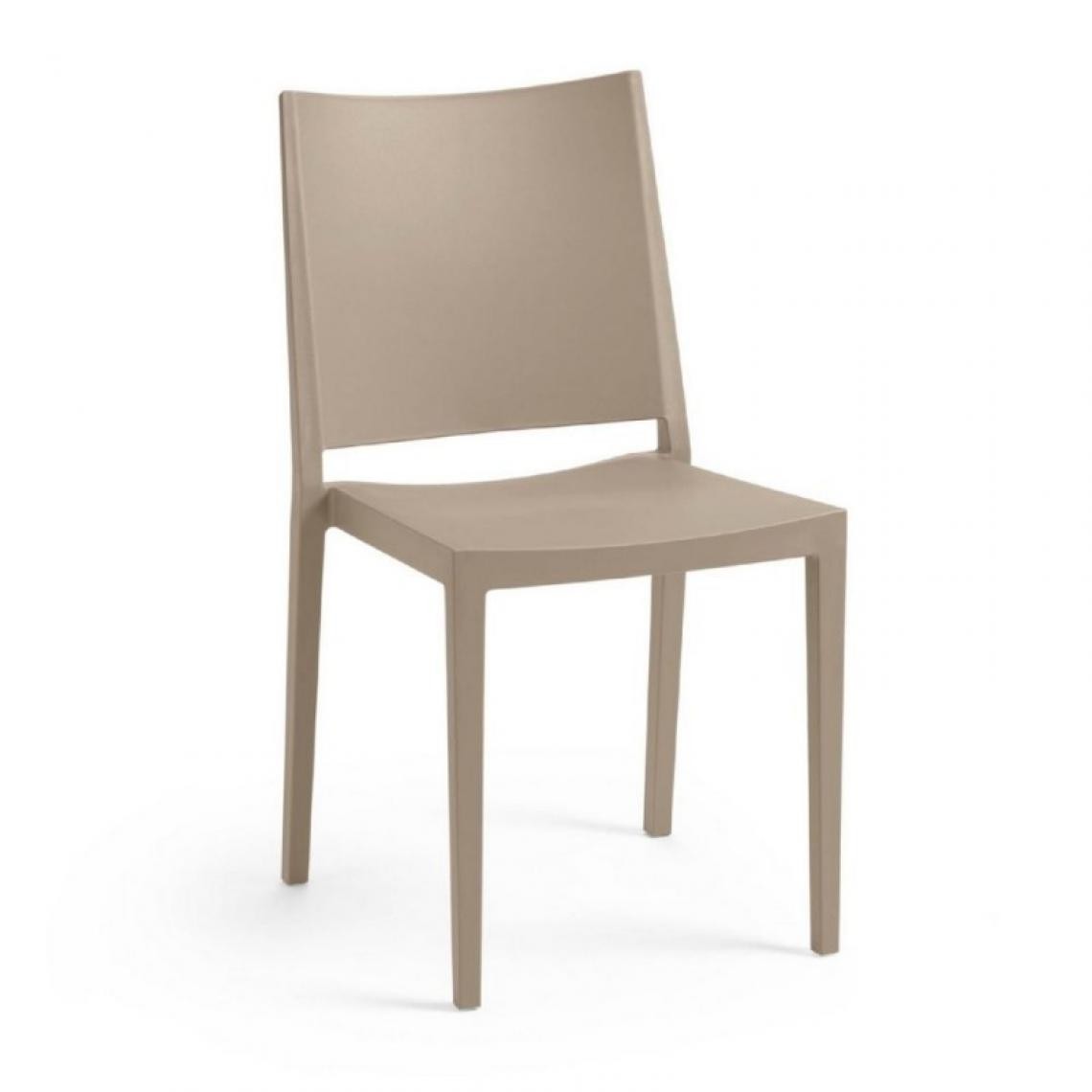 Webmarketpoint - Chaise de salon en polypropylène Tortora MOSK 46x56x h82 cm - Chaises