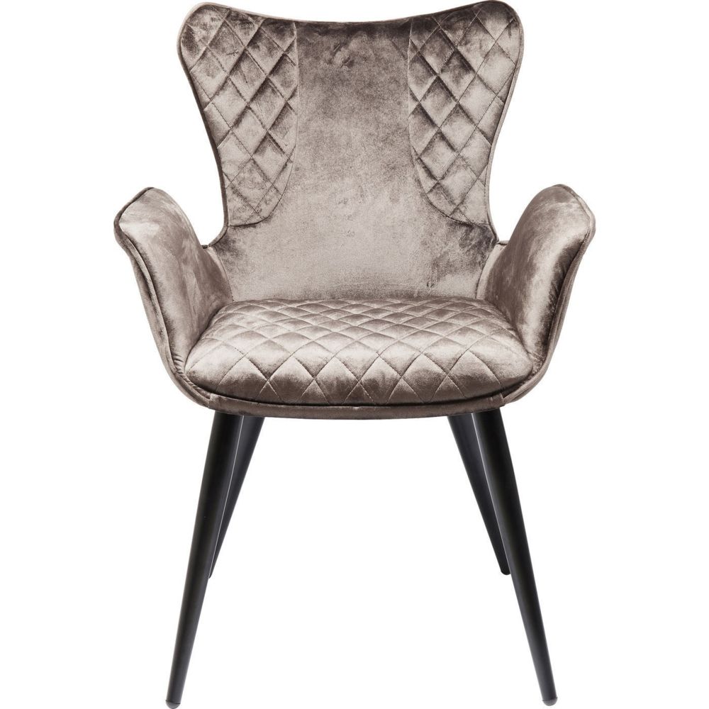 Karedesign - Chaise avec accoudoirs Dream marron Kare Design - Chaises