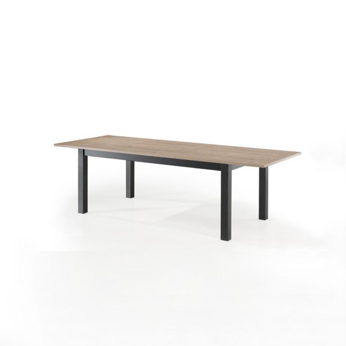 Nouvomeuble - Table avec rallonge 200 cm couleur chêne naturel ROXEY - Tables à manger