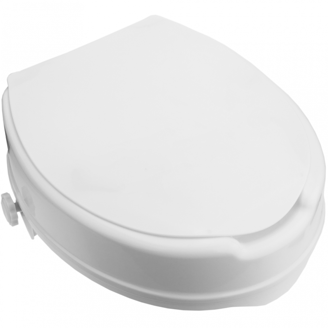 Primematik - Rehausseur de toilettes pour WC avec couvercle pour adultes - Tabourets