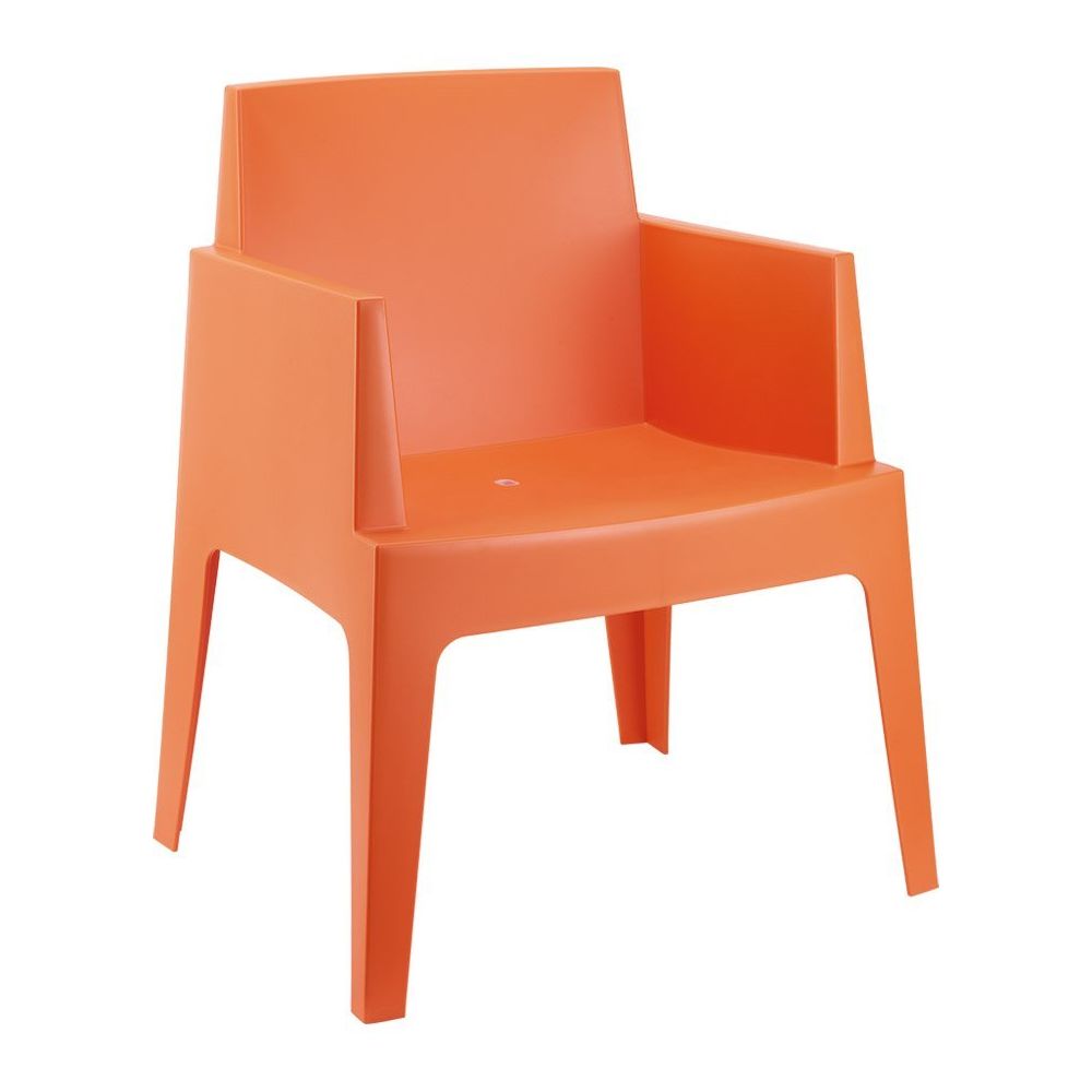 Alterego - Chaise design 'PLEMO' orange en matière plastique - Chaises