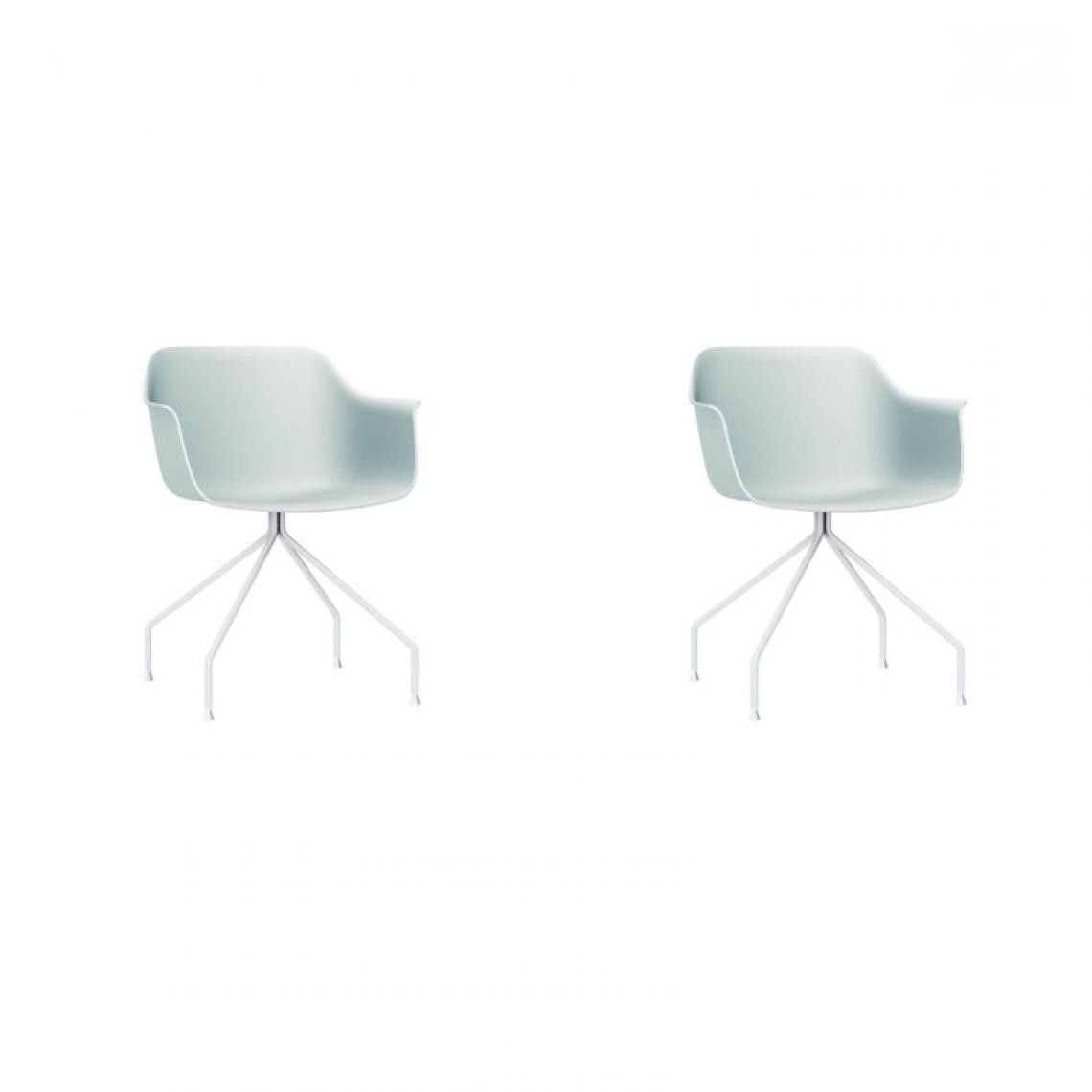 Resol - Set 2 Chaise Araignée - RESOL - BlancFibre de verre, Polypropylène, Acier peint - Chaises
