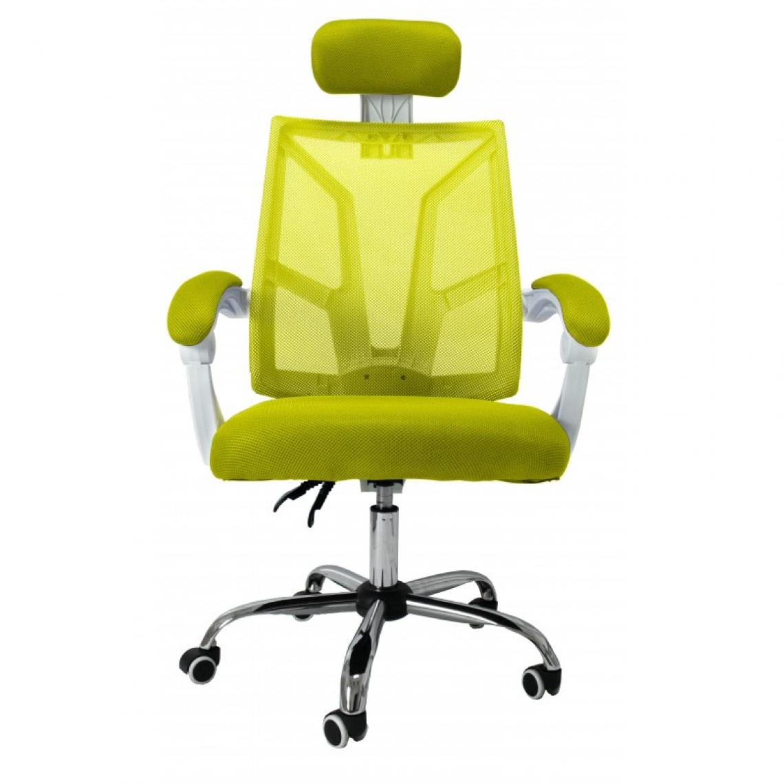 Hucoco - ARISTO - Fauteuil pivotant style moderne bureau - 84-63x61x118 - Réglable en hauteur - Chaise de bureau - Vert - Chaises