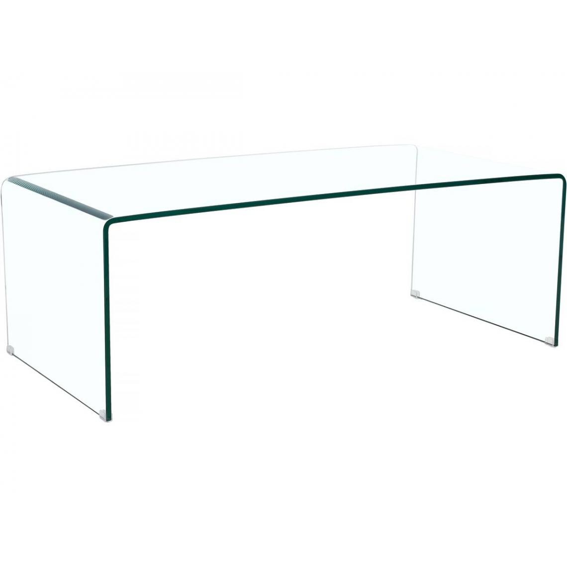 Habitat Et Jardin - Table basse rectangulaire Livorno - 120 x 60 x 40 cm - Transparent - Tables basses