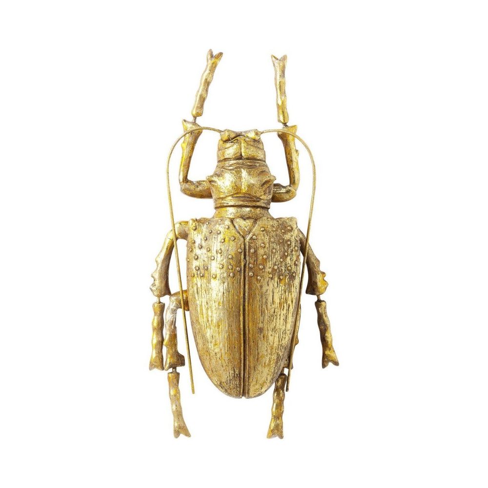 Karedesign - Déco murale Longicorn Beetle dorée Kare Design - Objets déco