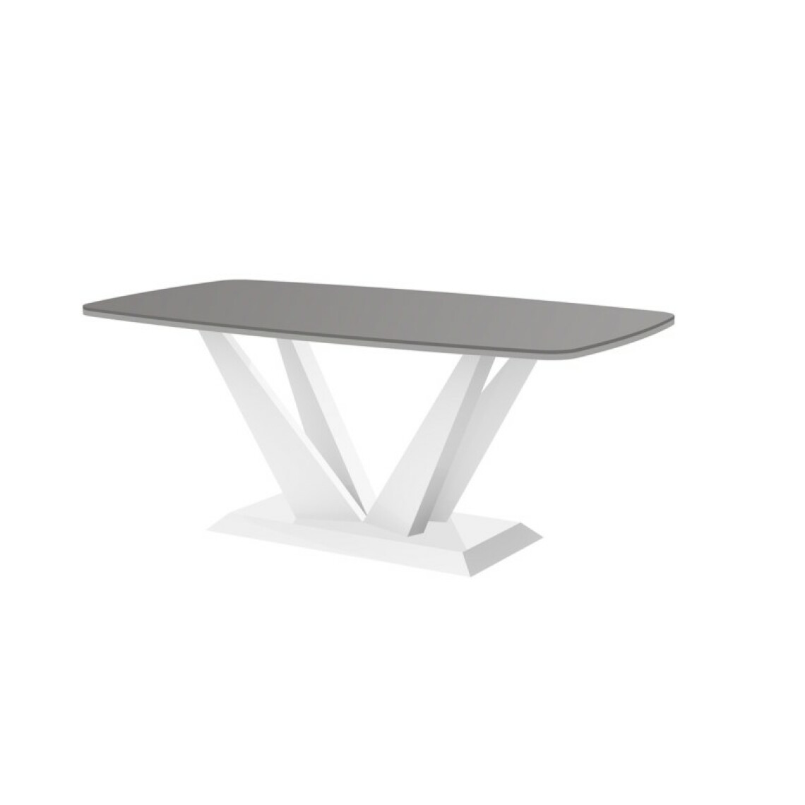 Carellia - Table basse design 125 cm x 68 cm x 50 cm - Gris - Tables basses