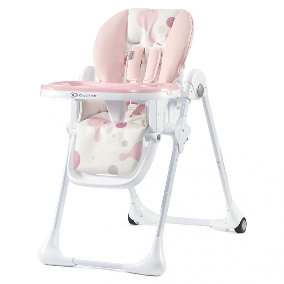 Kinderkraft - Kinderkraft Chaise haute pour bébé YUMMY Rose - Chaises