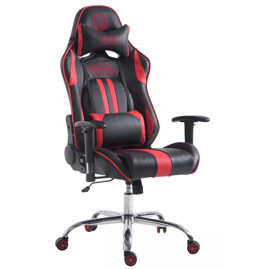 Icaverne - Admirable Chaise de bureau selection Luanda Limit V2 cuir synthétique sans repose-pieds couleur noir rouge - Chaises