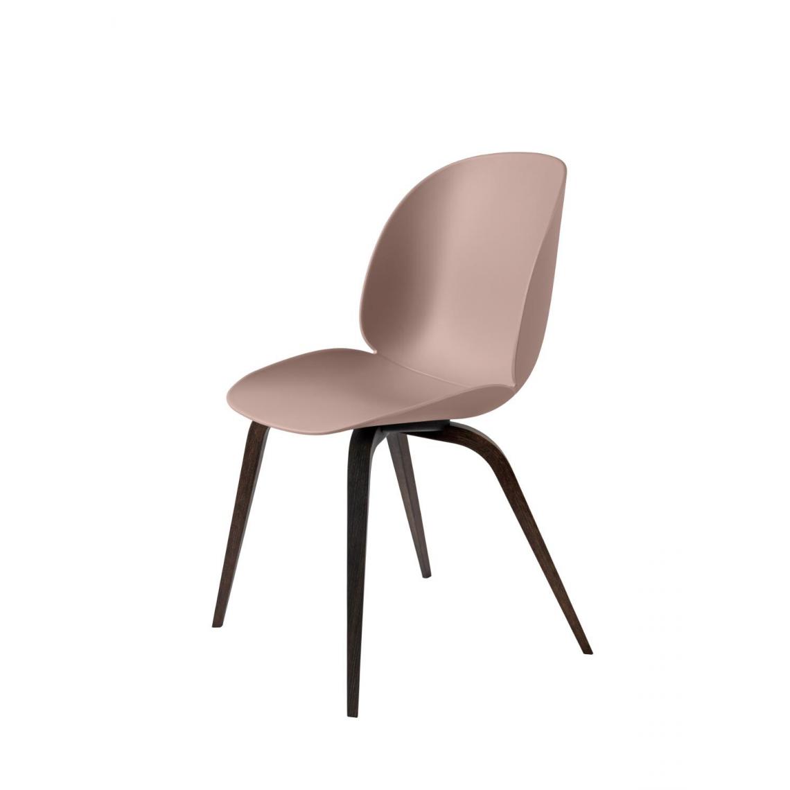 Gubi - Chaise Beetle Dining - Noyer - sweet pink - Chaises