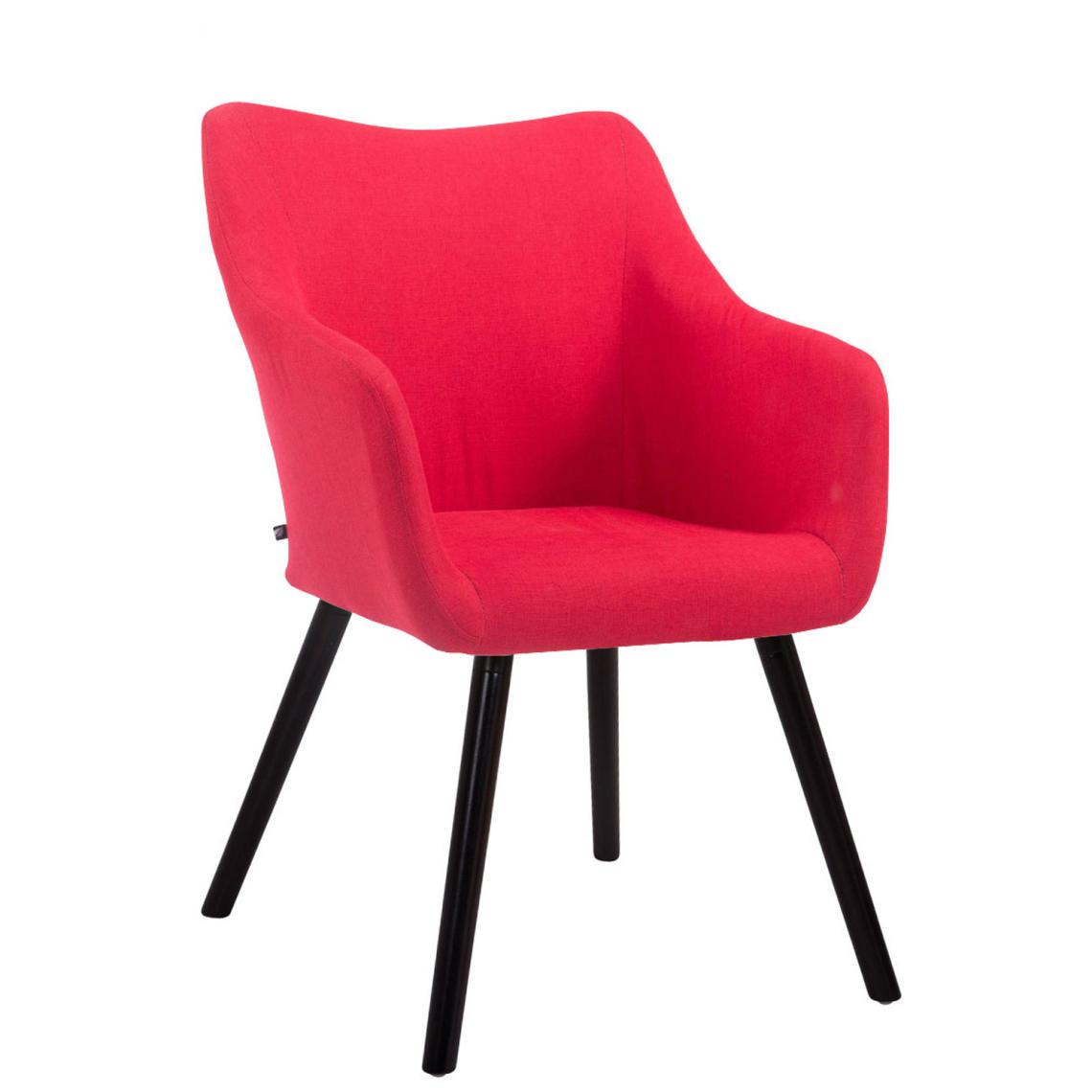 Icaverne - Superbe Chaise visiteur café collection Bamako V2 couleur rouge - Tabourets