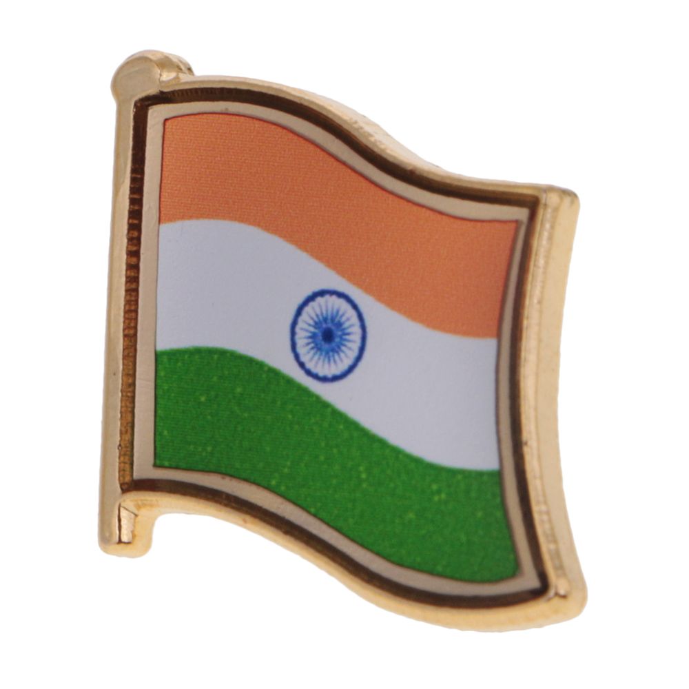 marque generique - Drapeau métallique national badge pin badge émail pour vêtements sac à bandoulière décor india - Objets déco