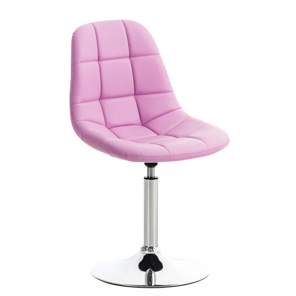 Icaverne - Esthetique Chaise en similicuir ligne Sanaa couleur rose - Chaises