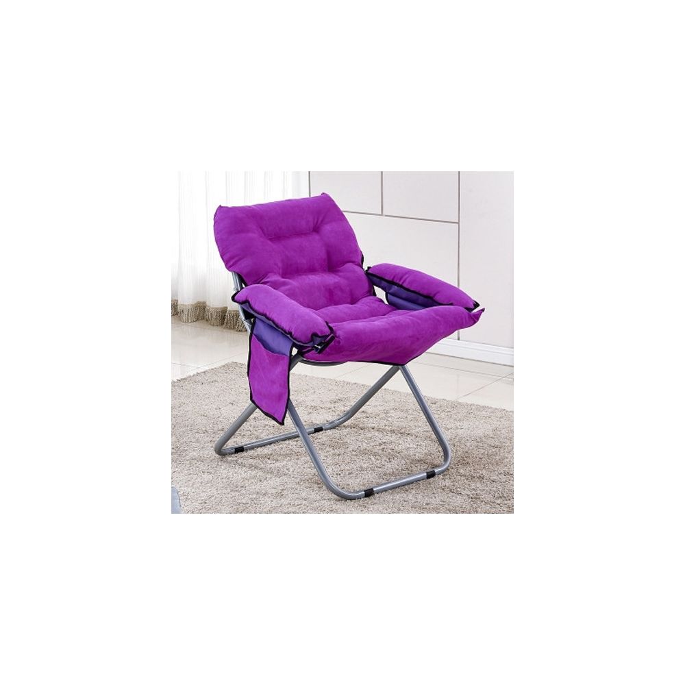 Wewoo - Salon créatif pliant paresseux canapé chaise simple longue tatami Violet - Chaises