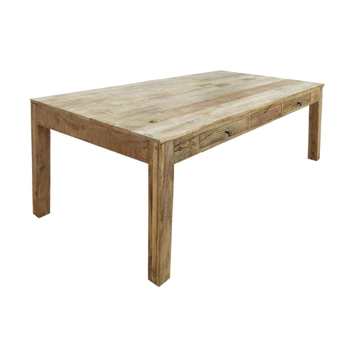 Rendez Vous Deco - Table Lili en bois 200 cm - Tables à manger