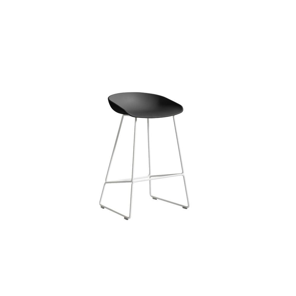 Hay - About a Stool AAS38 - 76 cm - blanc - noir clair - Tabourets