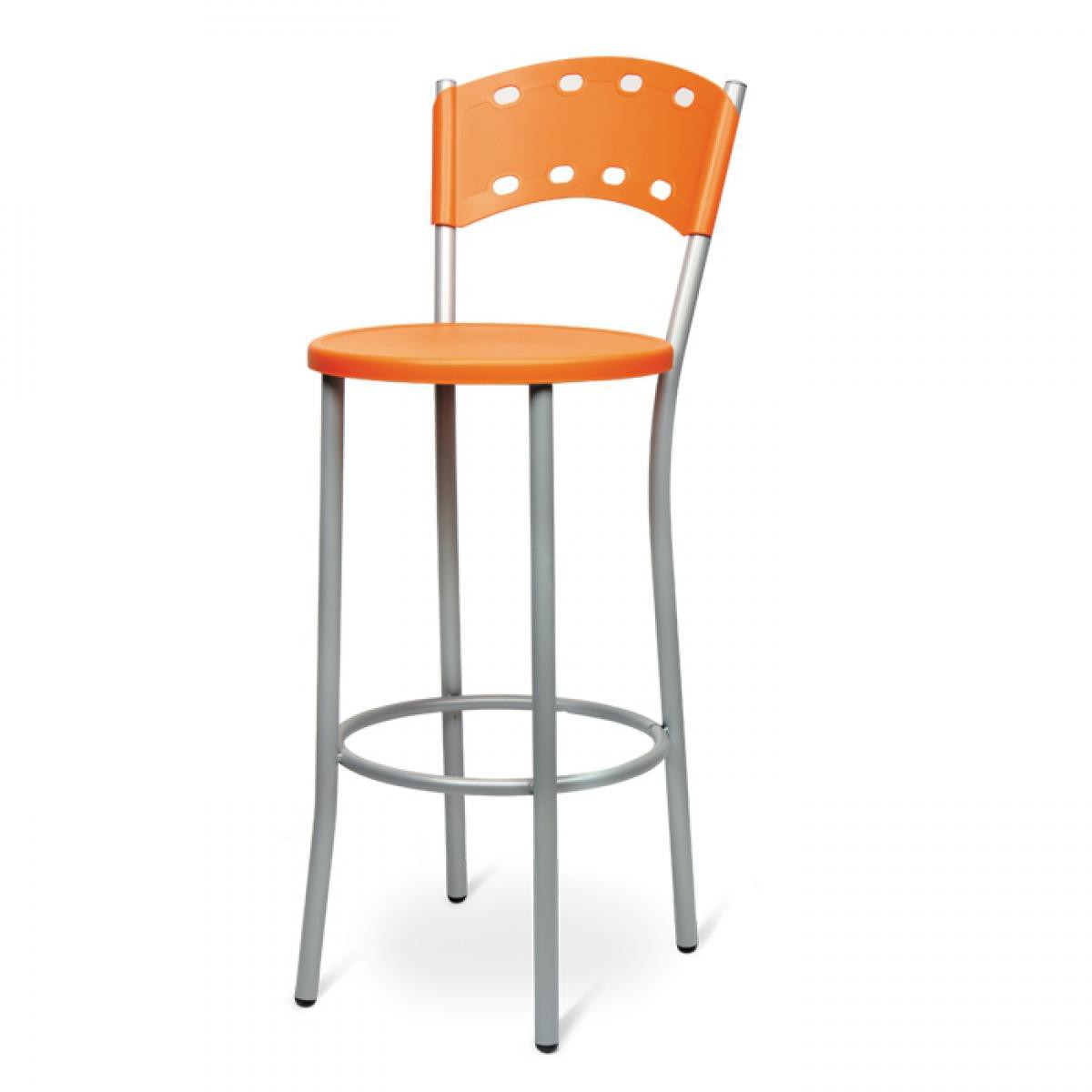 Fleda Trading - Tabouret Chaise en métal pour restaurants taille 42x40x74 / 97h - Chaises
