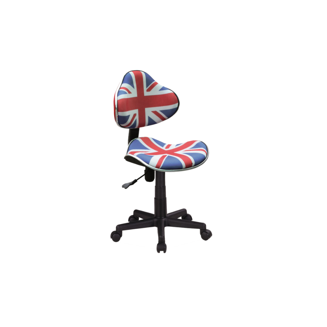 Ac-Deco - Chaise de bureau à roulettes - QG2 - 48 x 41 x 84 cm - Drapeau de Londres - Chaises