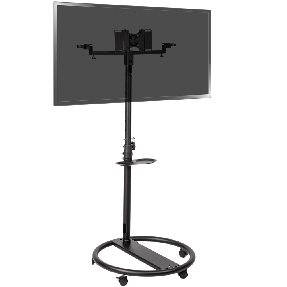 Bematik - Stand de soutien avec des roues pour TV écran plat VESA 50 75 100 200 et haut-parleurs - Meubles TV, Hi-Fi