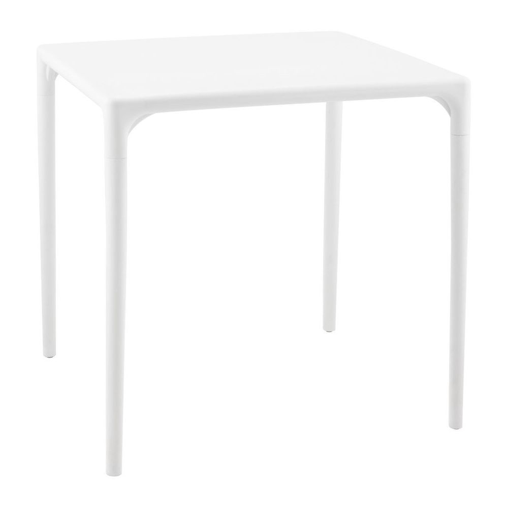 Alterego - Table à dîner carrée 'KUIK' design blanche - 72x72 cm - Tables à manger