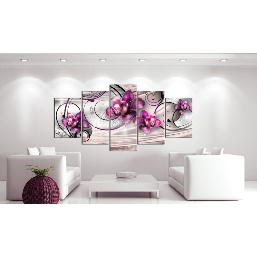 marque generique - 100x50 Tableau Orchidées Fleurs Superbe Pearl flight - Tableaux, peintures