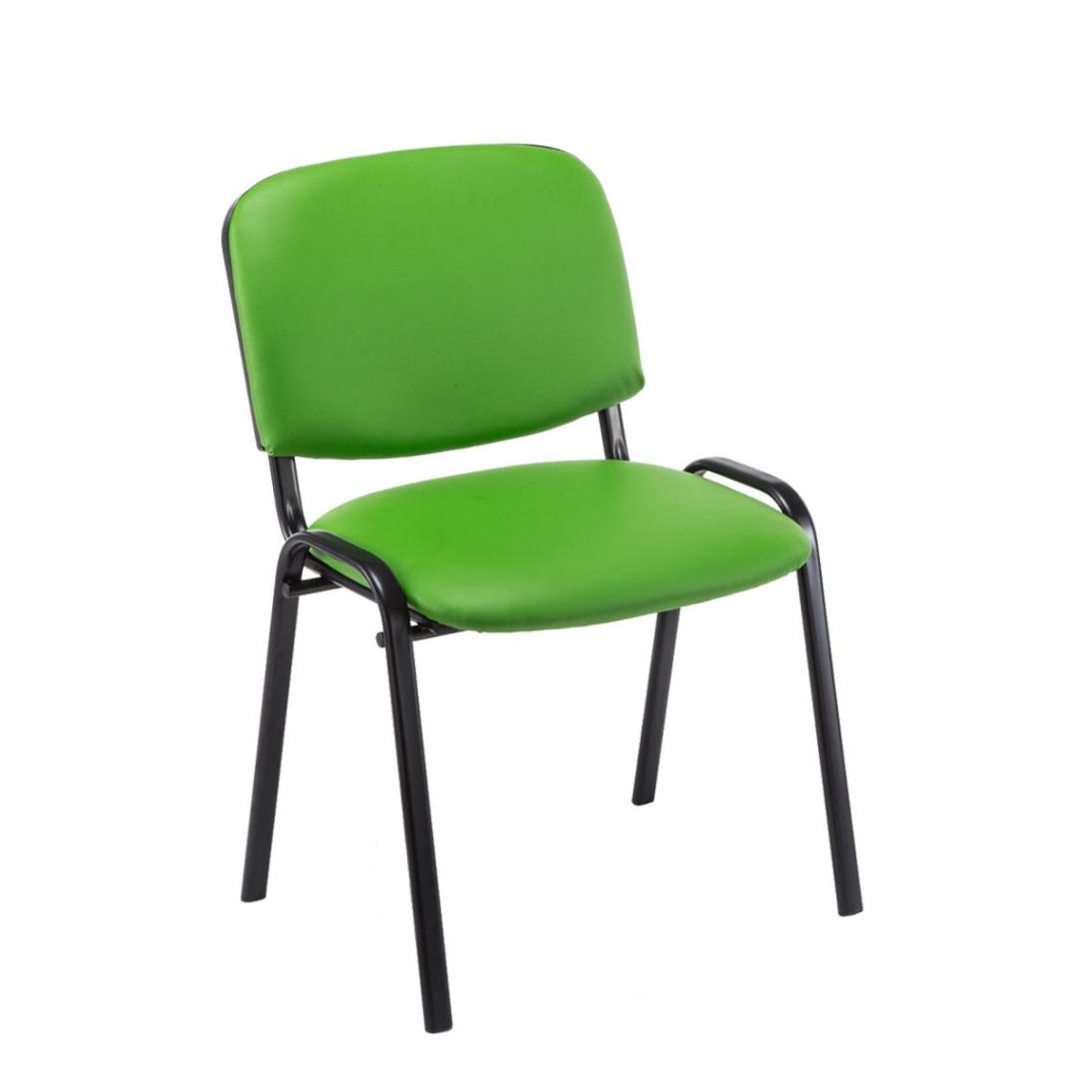 Icaverne - Moderne Chaise visiteur en similicuir gamme Bamako couleur vert - Chaises