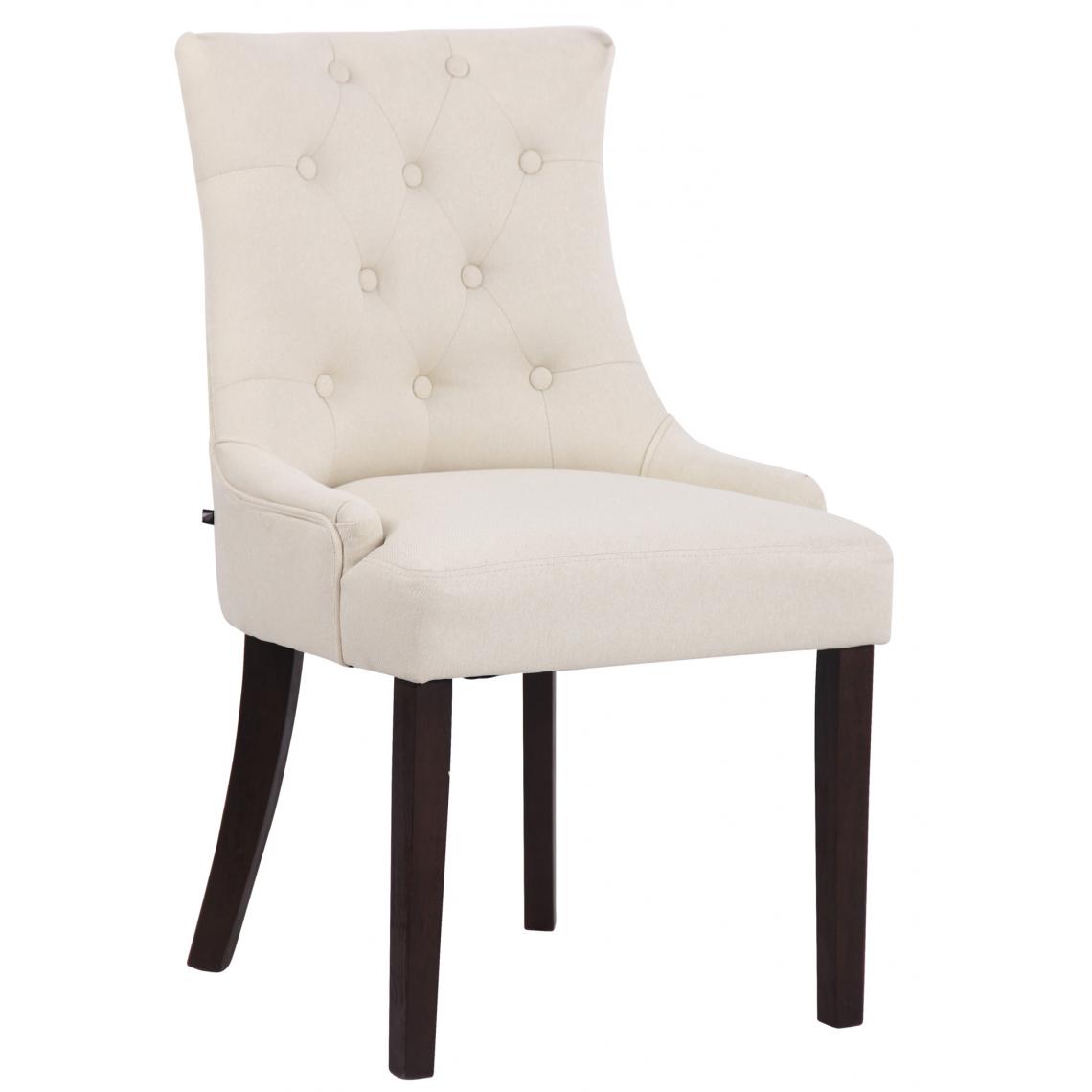 Icaverne - Admirable Chaise de salle à manger tissu famille Avarua antique couleur crème - Chaises
