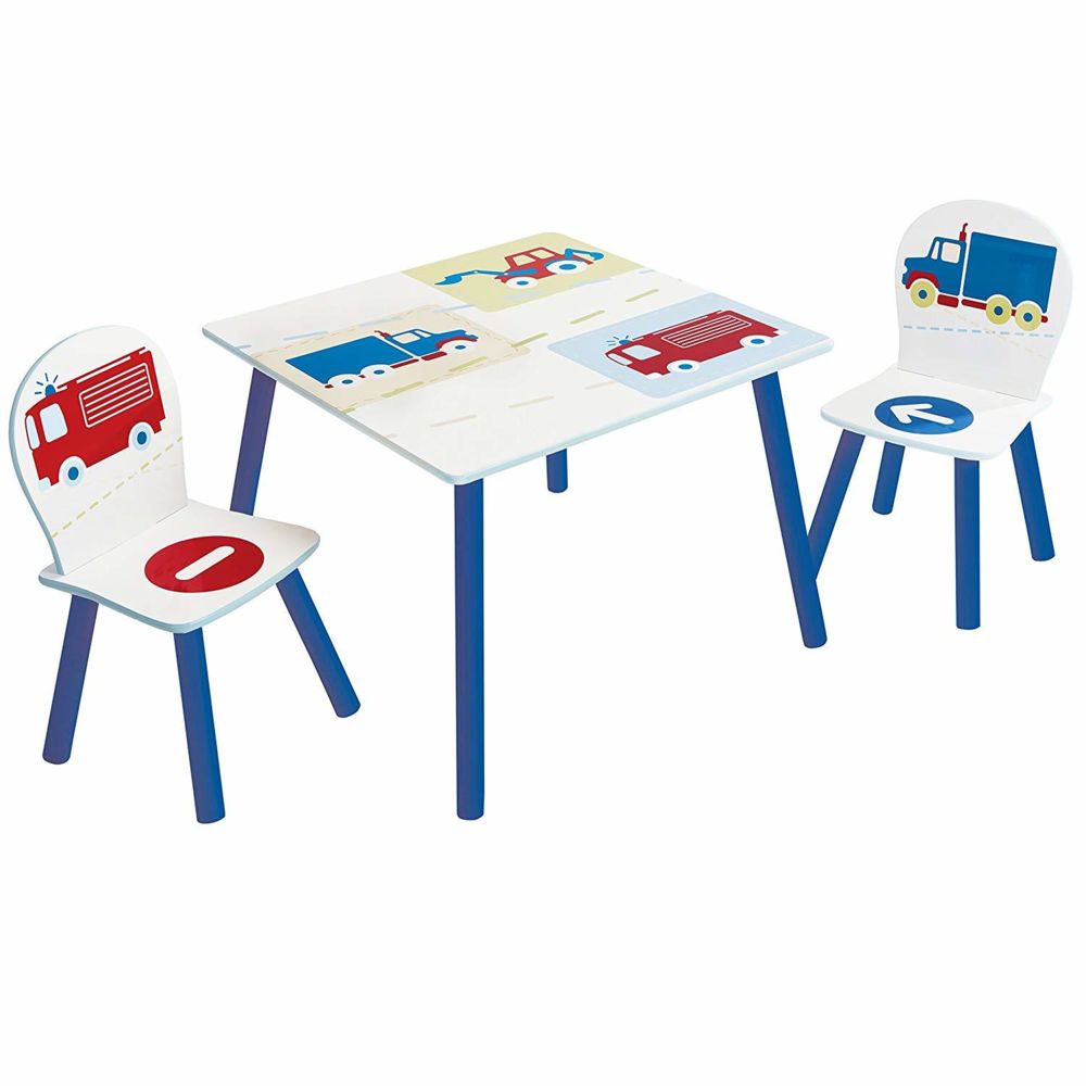 WORLDS APART - Ensemble table et 2 chaises Garçon Vehicules - Tables à manger