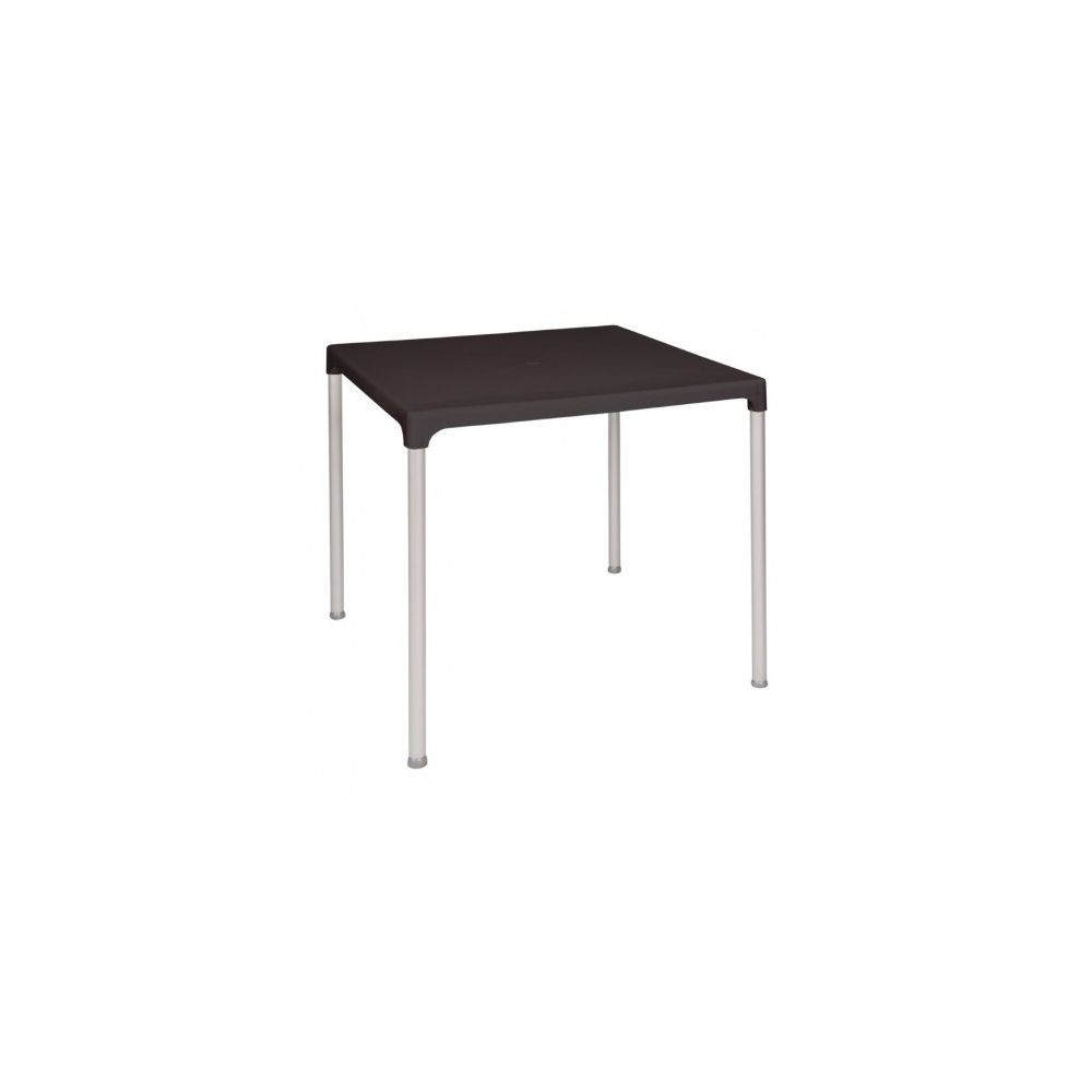 Materiel Chr Pro - Table carrée noire 750 mm avec pieds aluminium Bolero - - Tables à manger