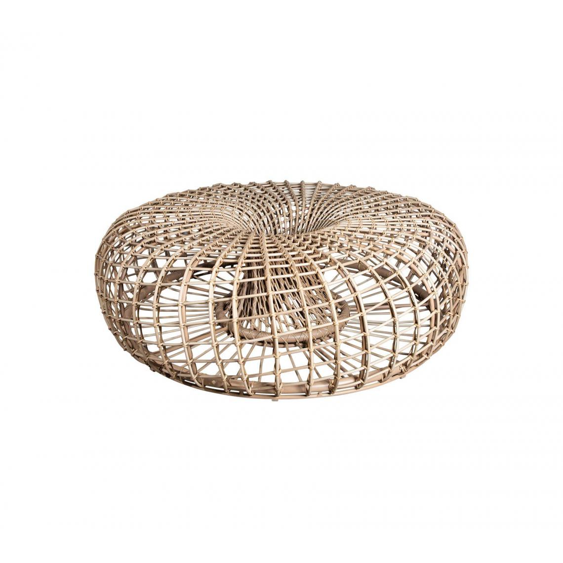 Cane-Line - Tabouret / table basse Nest grand - naturel - sans plateau en verre - Tabourets