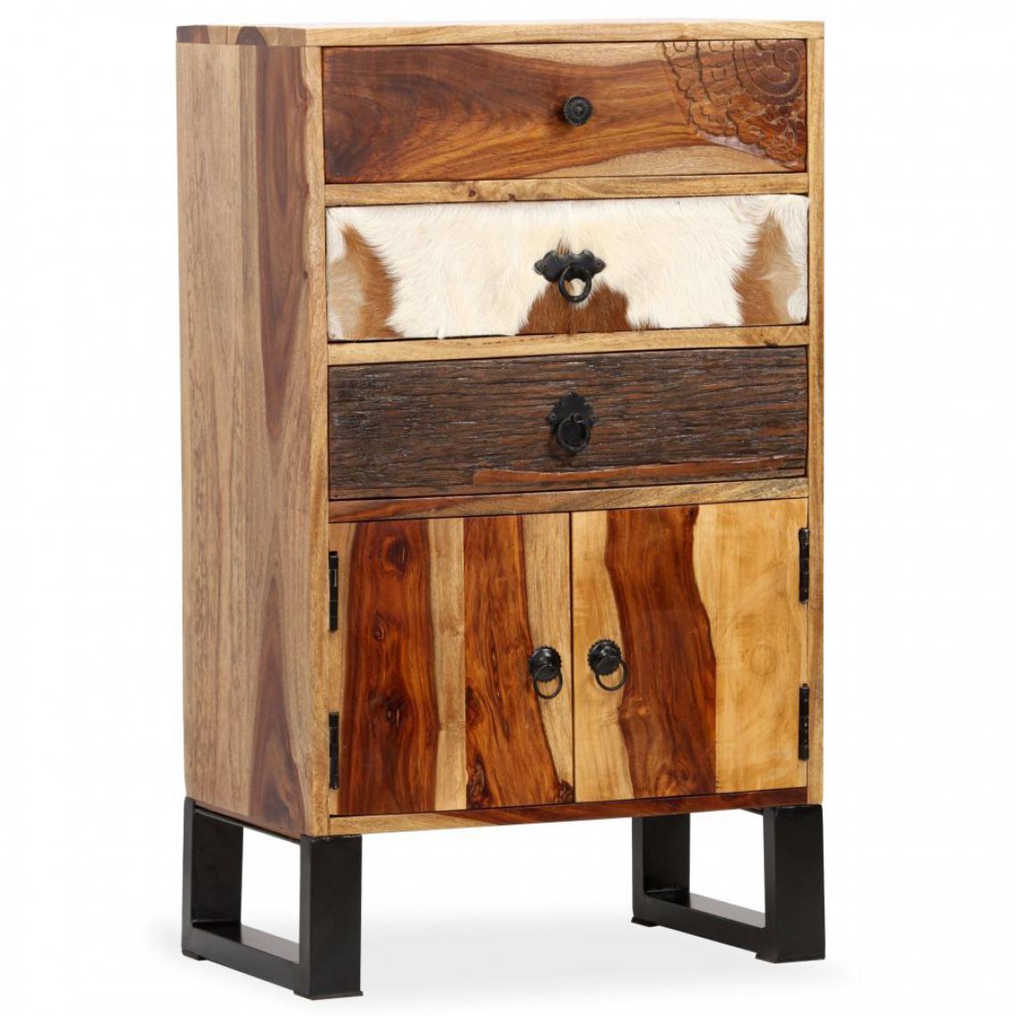 Helloshop26 - Buffet bahut armoire console meuble de rangement bois massif de sesham 86 cm 4402101 - Consoles
