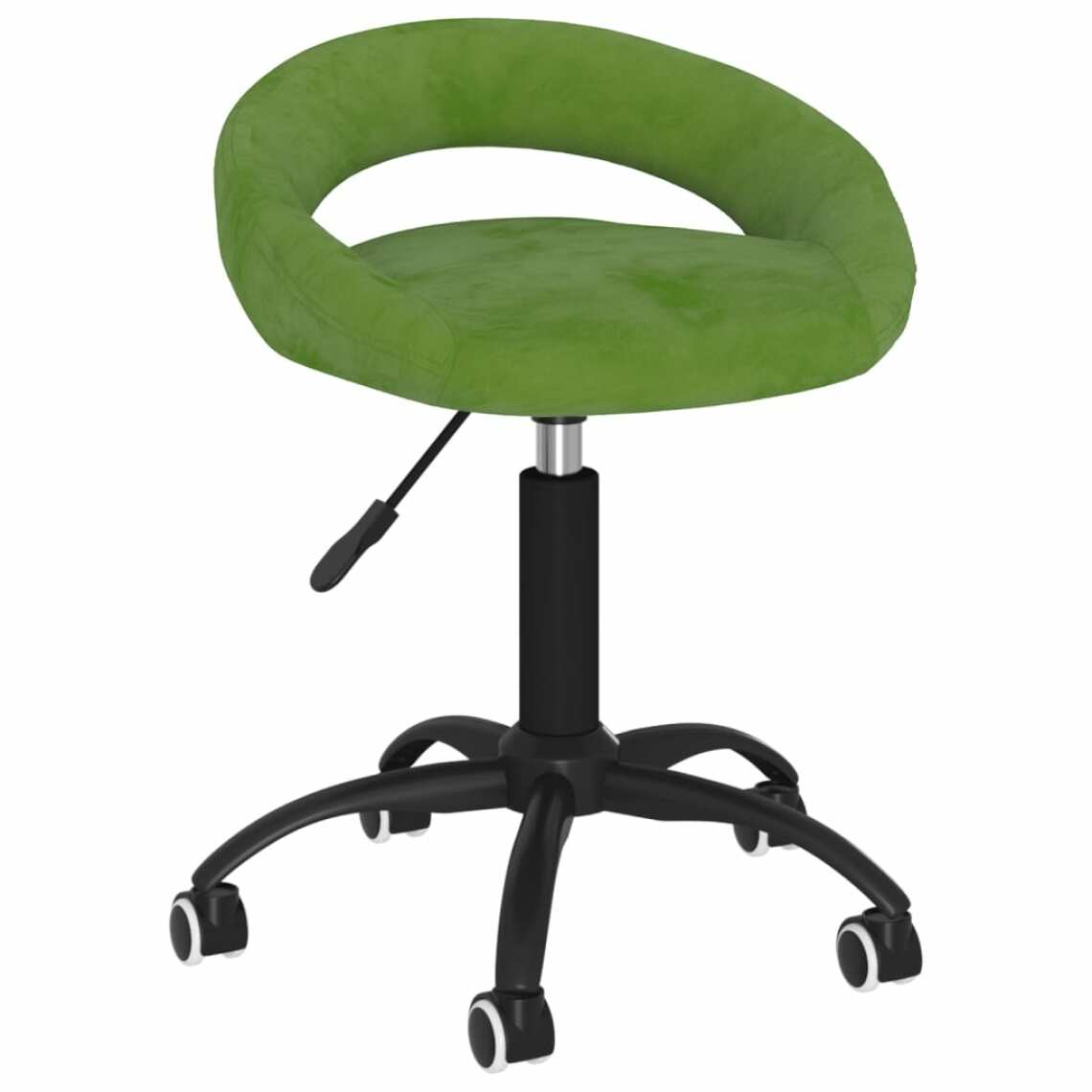 Vidaxl - vidaXL Chaise pivotante de salle à manger Vert clair Velours - Chaises