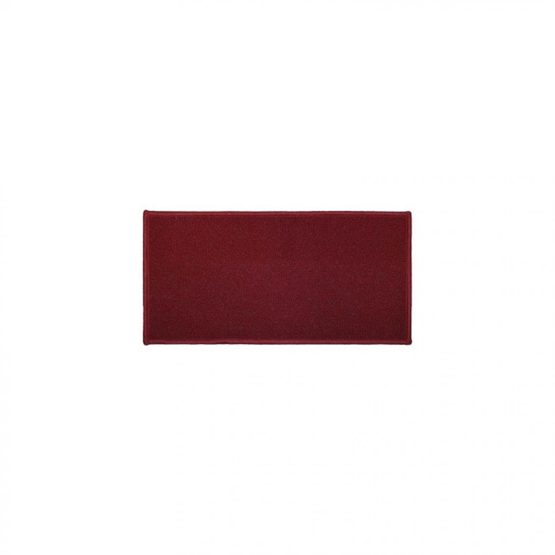 Douceur D'Interieur - Tapis rectangulaire uni - L 120 x 50 - Rouge - Tapis
