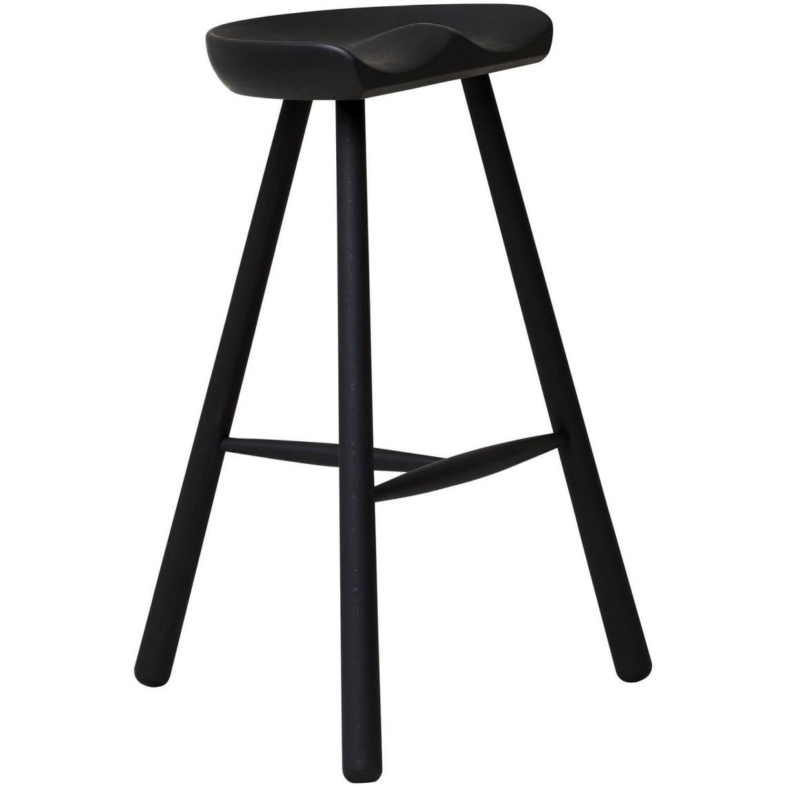 Form Refine - Shoemaker Chair - Hauteur d'assise 68 cm - Hêtre teint en noir - Tabourets