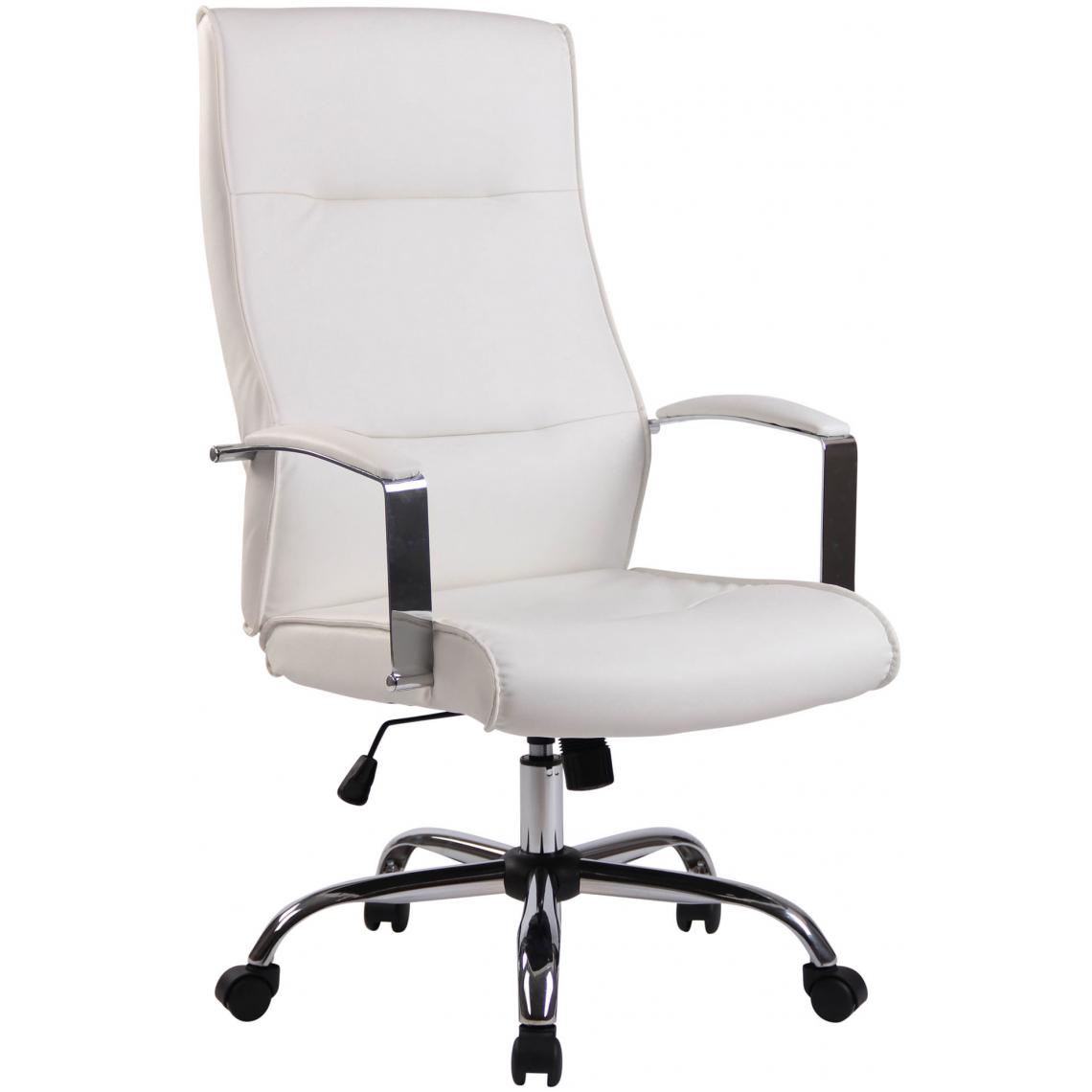 Icaverne - Magnifique Chaise de bureau en similicuir categorie Reykjavik couleur blanc - Chaises