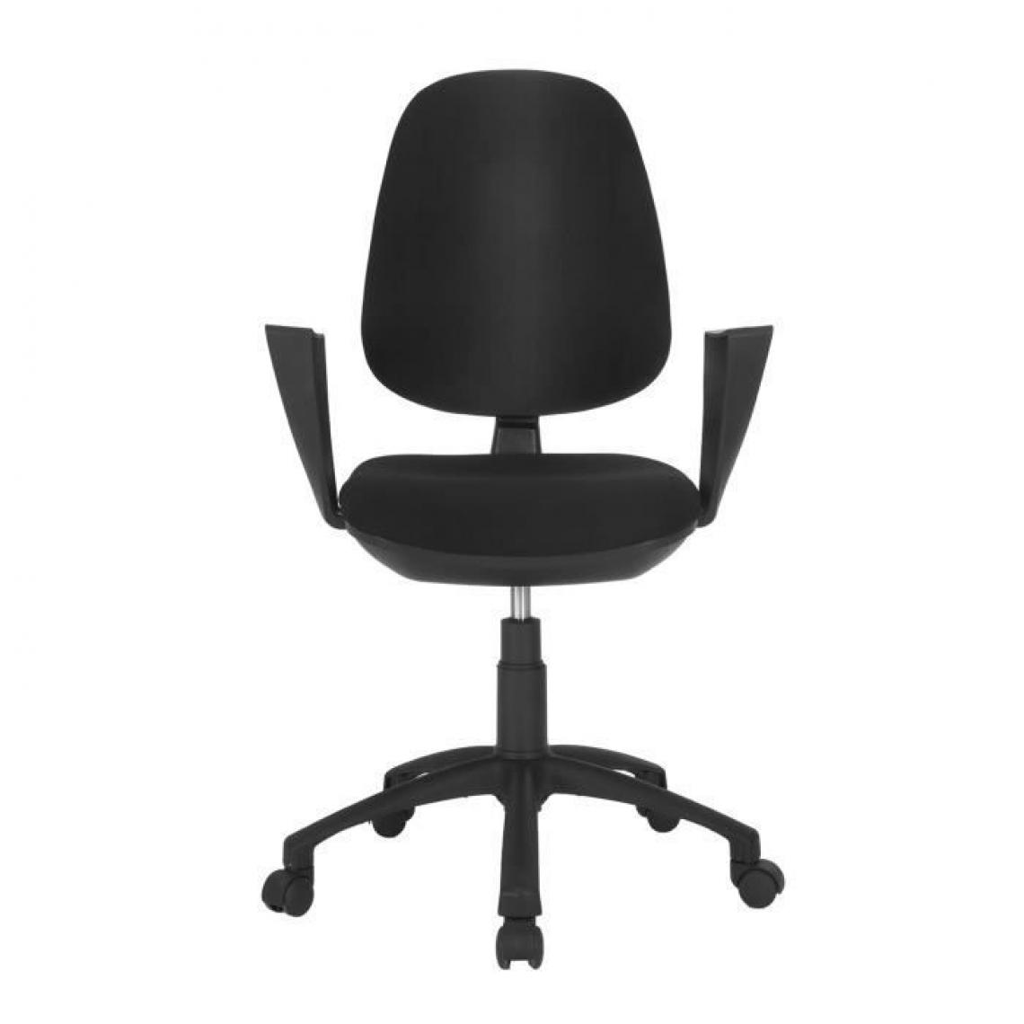 Cstore - Chaise de bureau - Tissu Noir - 65x65x105 cm - TOULOUSE - Chaises