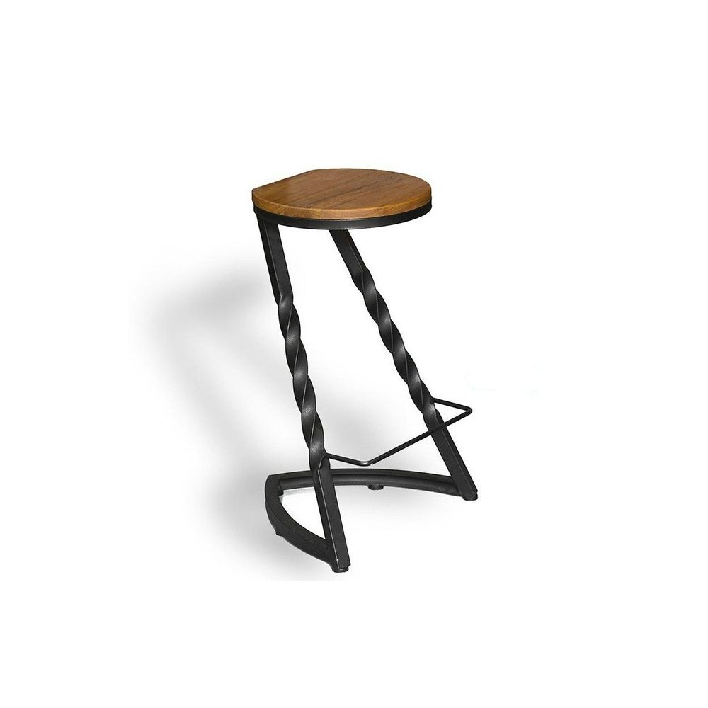 Wewoo - Mode minimaliste moderne en fer forgé maison créative chaise haute barre sans dossier - Chaises