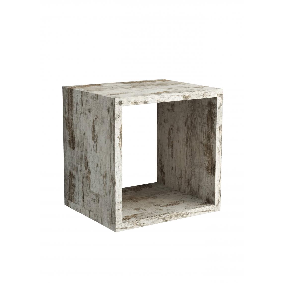 Alter - Cube de rangement modulable, 100% Made in Italy, atagère murale modulable, etagère murale, 30x25h30 cm, Couleur Vintage - Etagères