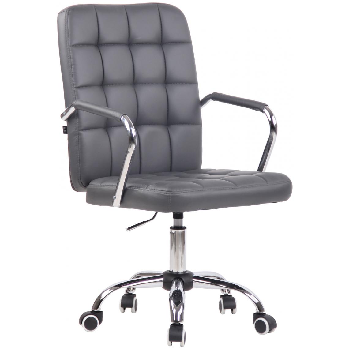 Icaverne - Moderne Chaise de bureau selection Athènes simili cuir couleur gris - Chaises