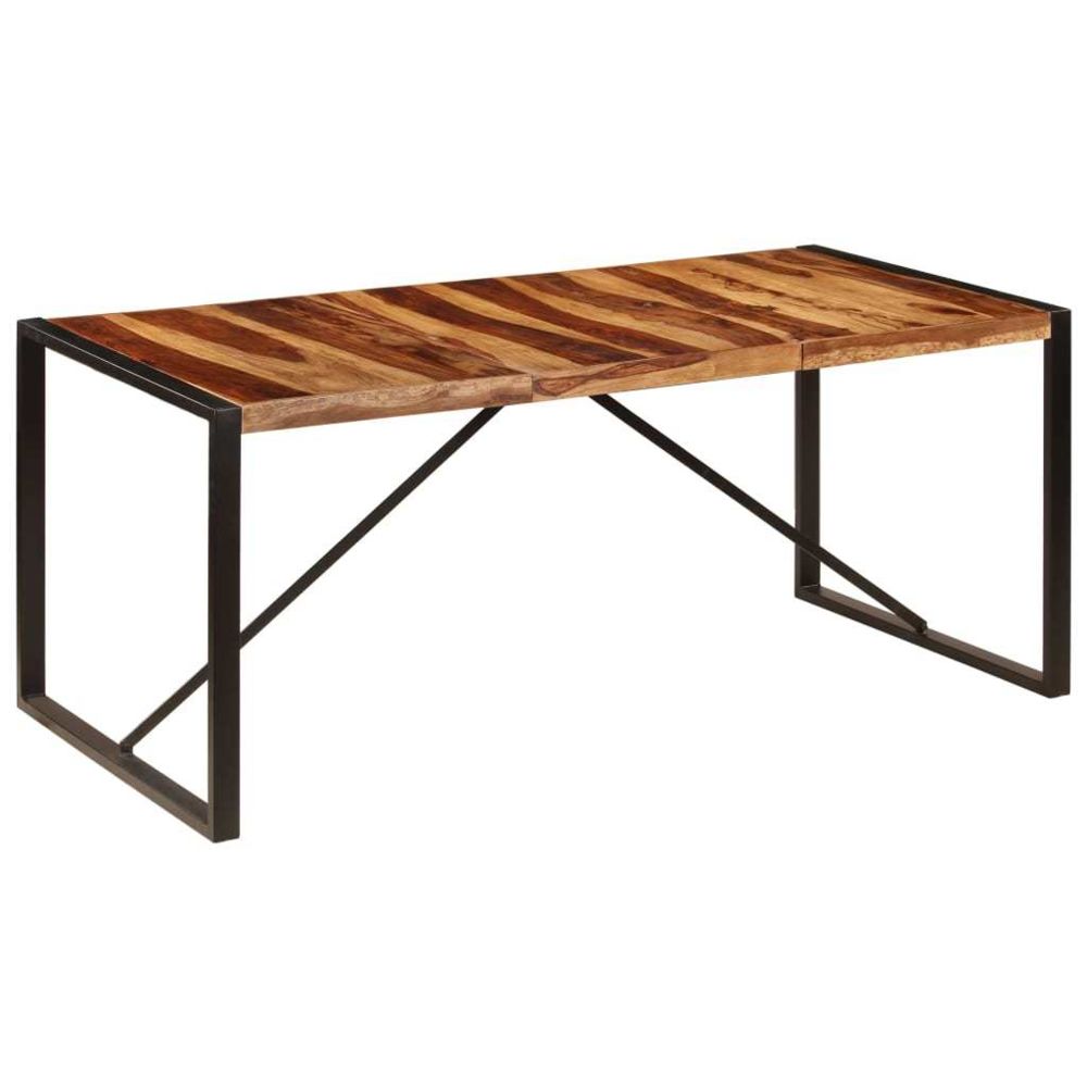 marque generique - Splendide Tables ligne Tbilissi Table de salle à manger 180x90x75 cm Bois de Sesham solide - Tables à manger