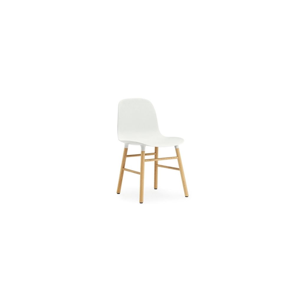 Normann Copenhagen - Chaise Form avec structure en bois - Chêne - blanc - Chaises