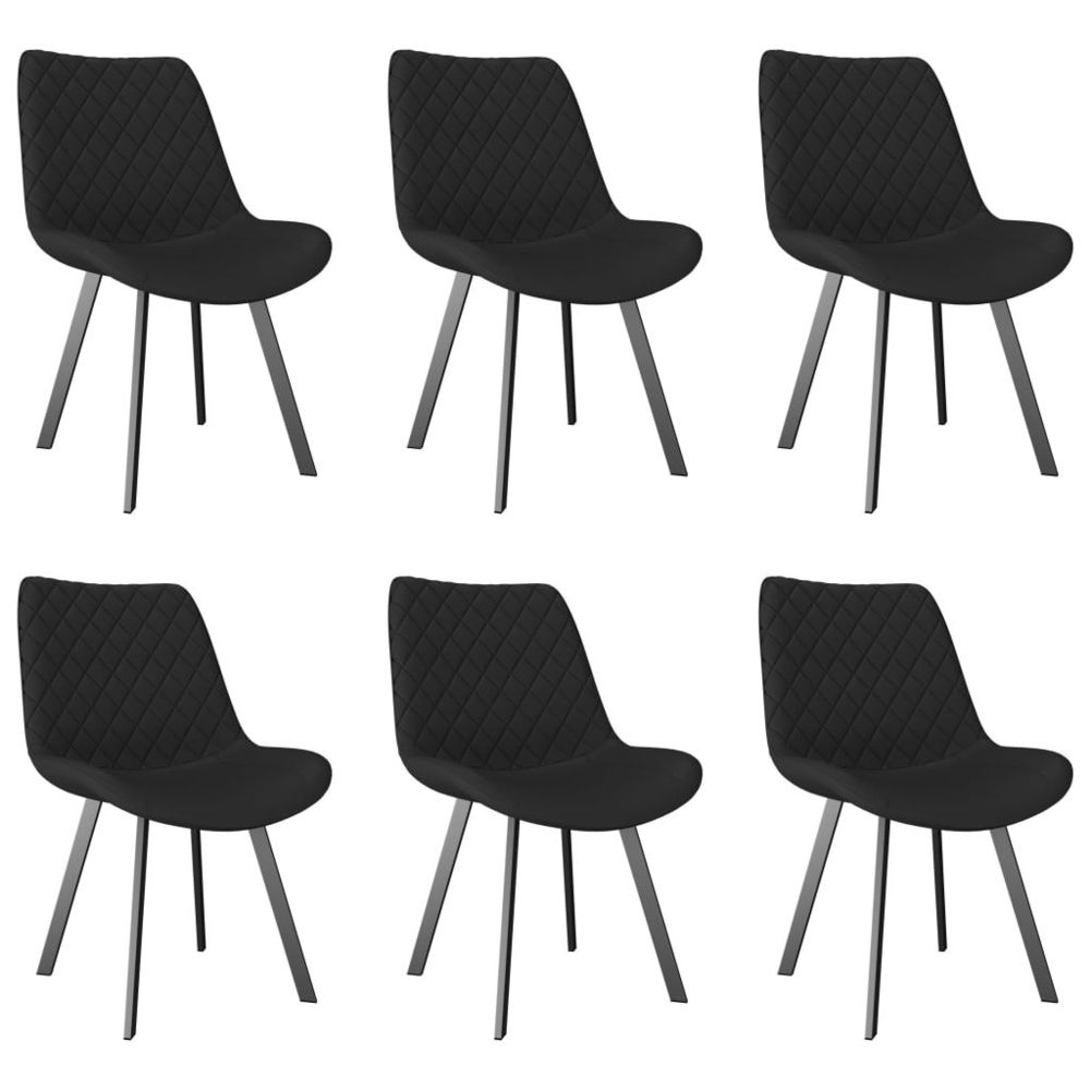 marque generique - Admirable Fauteuils et chaises categorie Manama Chaises de salle à manger 6 pcs Gris Similicuir - Chaises