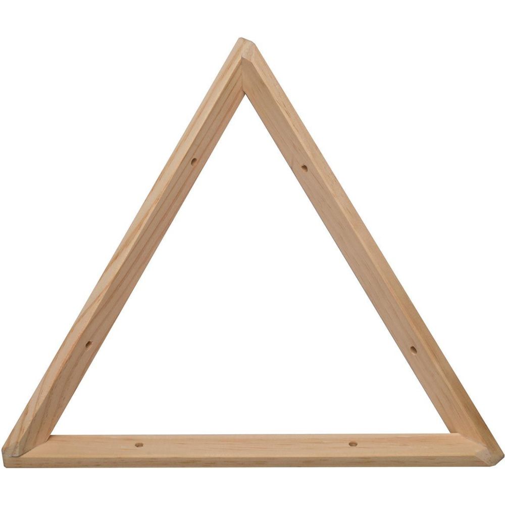 Astigarraga - Equerre triangle en pin brut 30 cm - Etagères